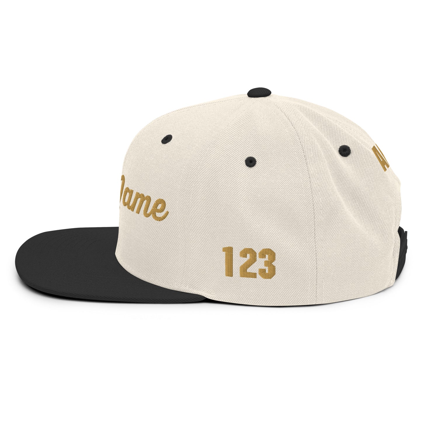 Custom Classic Snapback (All Sides, One Color Design)