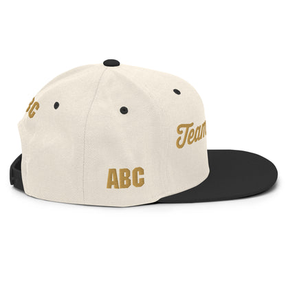 Custom Classic Snapback (All Sides, One Color Design)