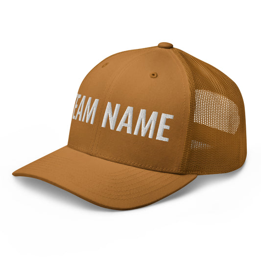 Custom Retro Trucker Hat (Single Color Design)