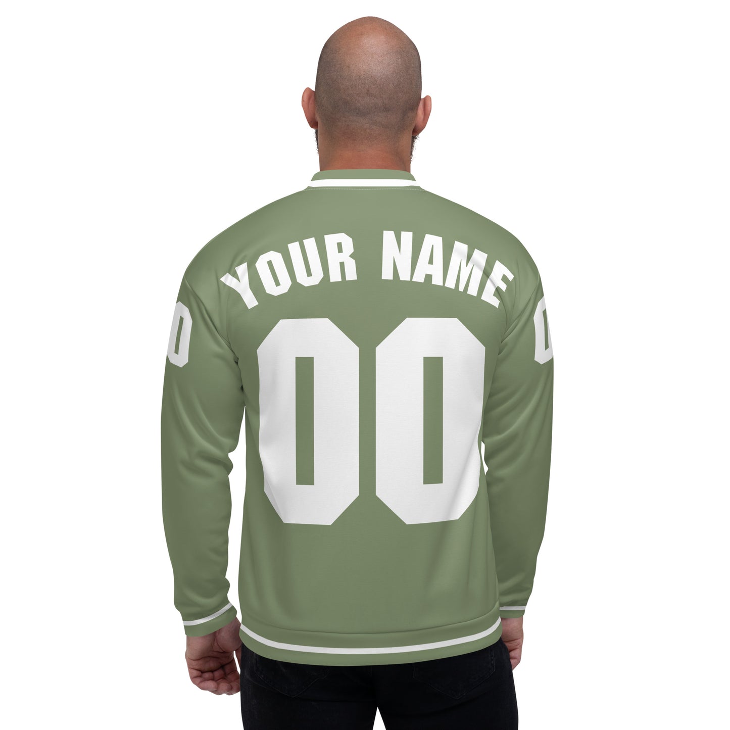 Camo Green/White Bomber Jacket