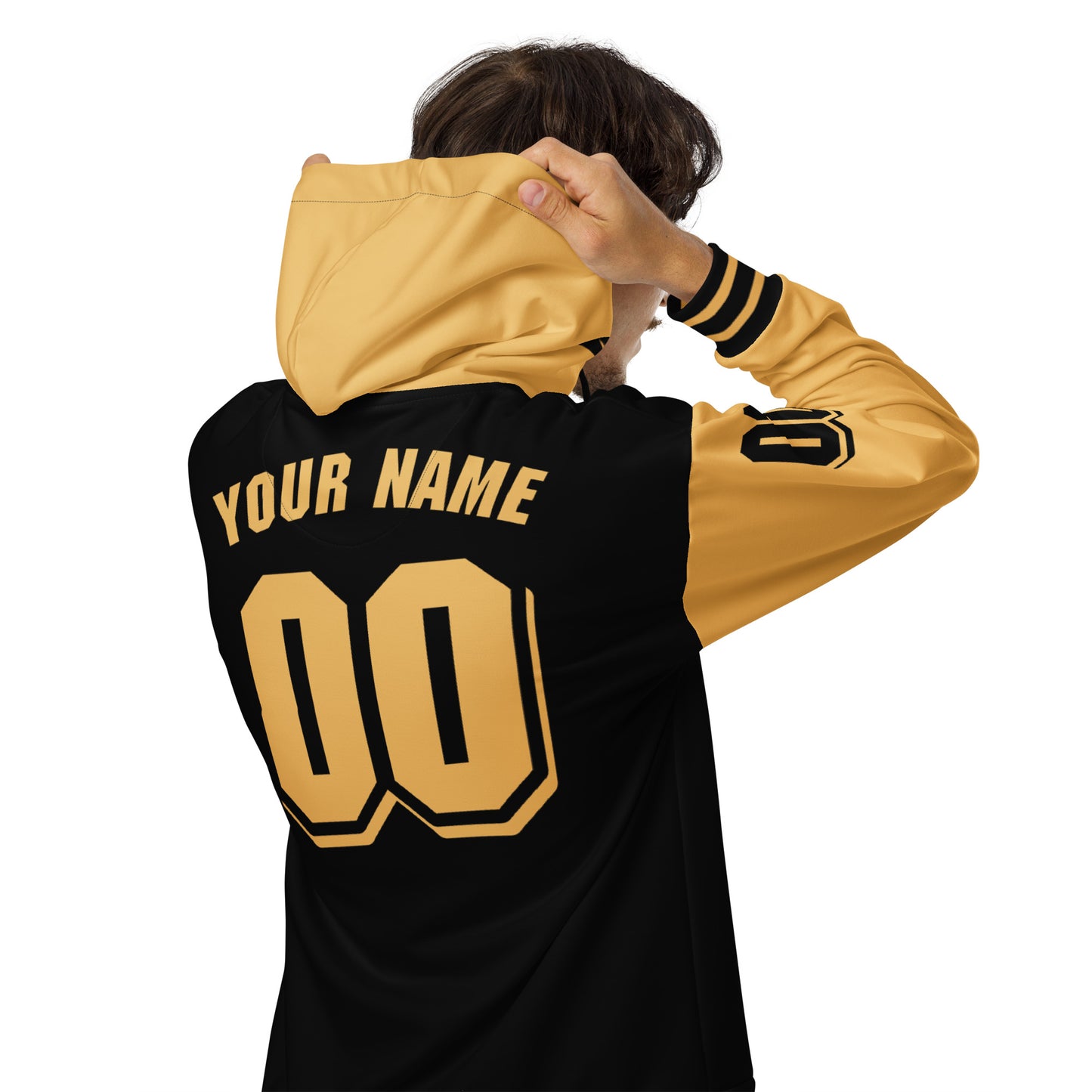 Harvest Gold/Black Jersey Hoodie